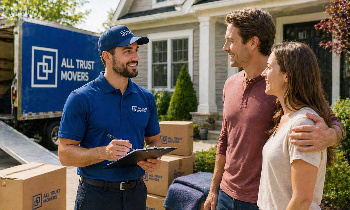 All Trust Movers movers with a happy clients